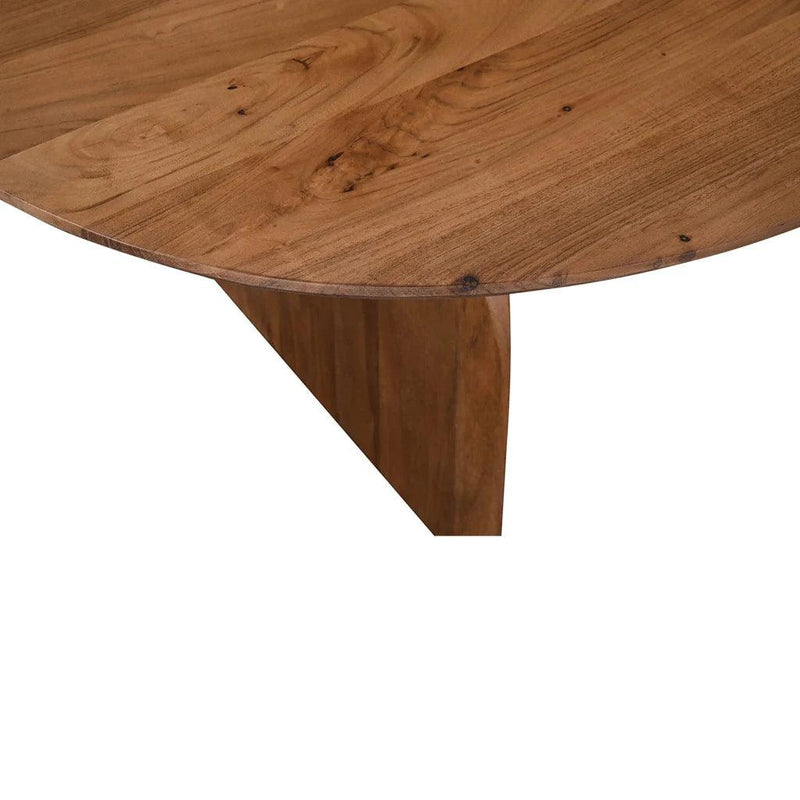 Domingo MidcenturyOval Coffee Table-Coffee Tables-LH Imports-LOOMLAN