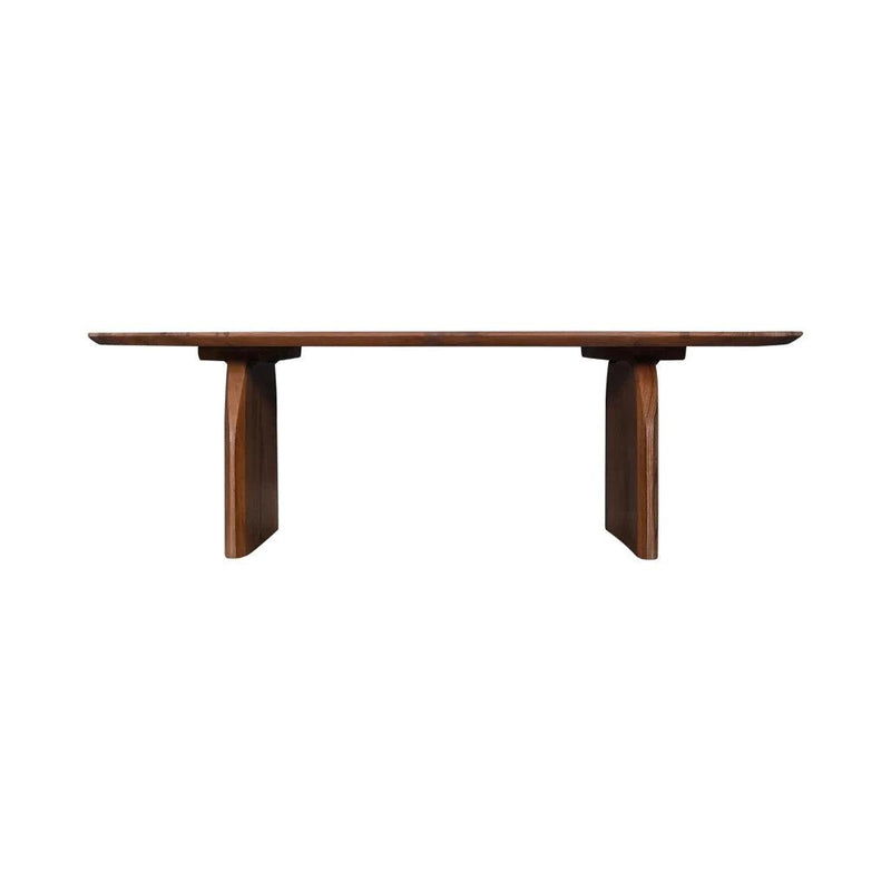 Domingo MidcenturyOval Coffee Table-Coffee Tables-LH Imports-LOOMLAN