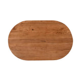 Domingo MidcenturyOval Coffee Table-Coffee Tables-LH Imports-LOOMLAN