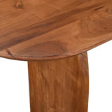 Domingo Wooden Oval Console Table-Console Tables-LH Imports-LOOMLAN