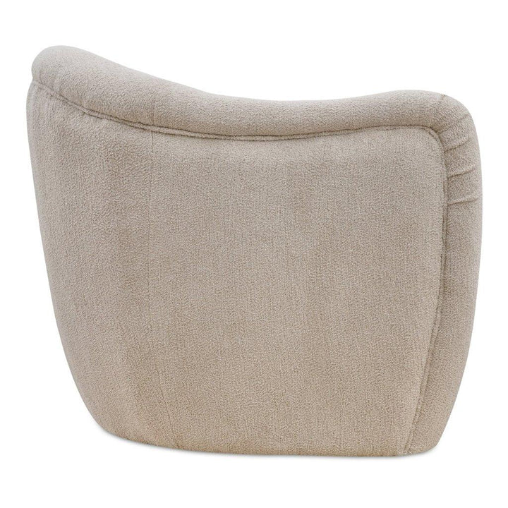 Domino Beige With Plush Finish Accent Chair - LOOMLAN - Moe's Home - Club Chairs