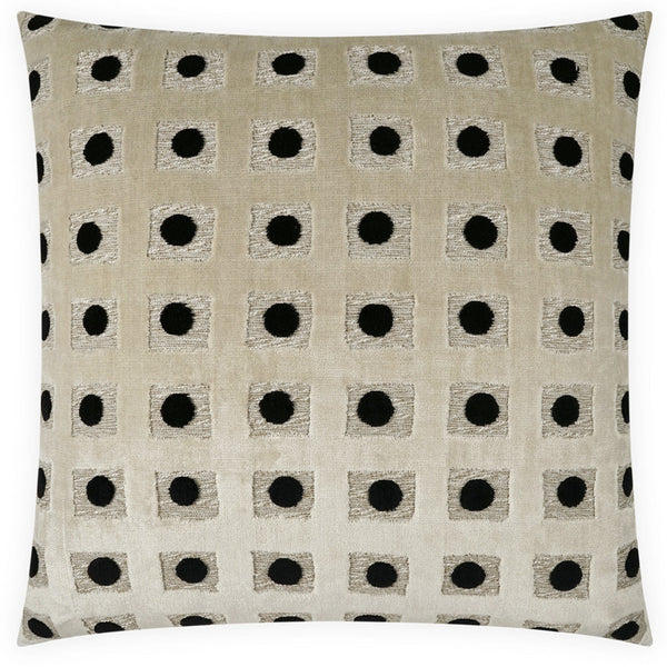 Domino Tan Throw Pillow