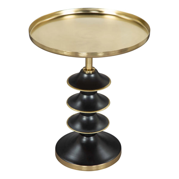 Donahue Side Table Gold & Black Side Tables LOOMLAN By Zuo Modern