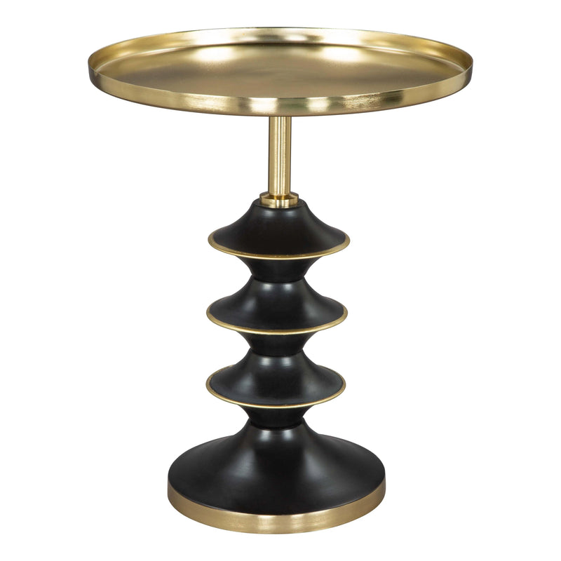 Donahue Side Table Gold & Black Side Tables LOOMLAN By Zuo Modern