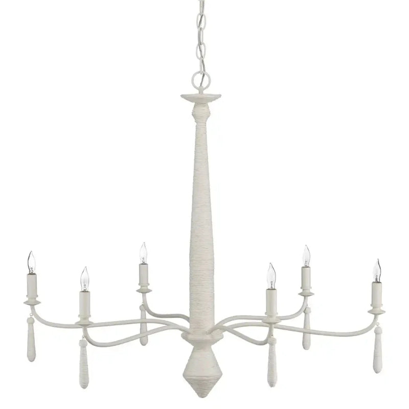 Donnybrook 6-Light Chandelier-Chandeliers-Currey & Co-LOOMLAN