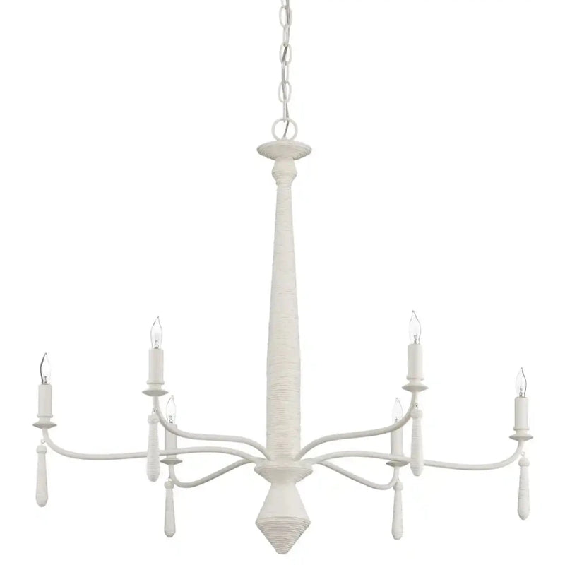 Donnybrook 6-Light Chandelier-Chandeliers-Currey & Co-LOOMLAN