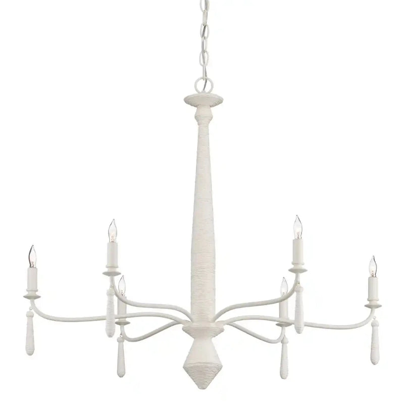 Donnybrook 6-Light Chandelier-Chandeliers-Currey & Co-LOOMLAN