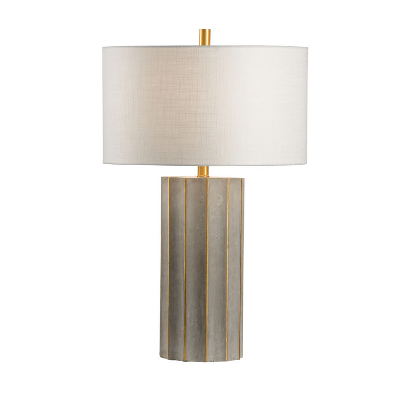 Doric Concrete Finish Table Lamp