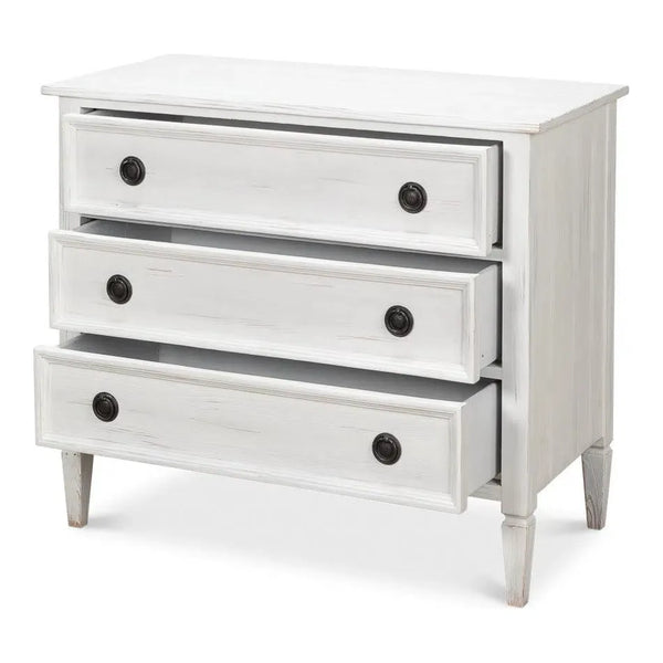 Dorris Bungalow Chest of Three Drawers White