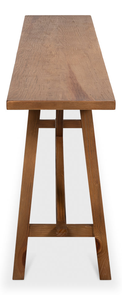 93-Inch Reclaimed Pine Console Table | LOOMLAN