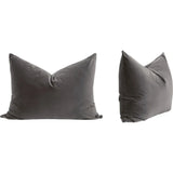 Dove Velvet Extra Large Lumbar Throw Pillow 2PC-Throw Pillows-Essentials For Living-LOOMLAN