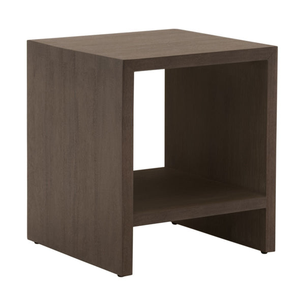 Dovetail Wooden Waterfall Designed Rectangular End Table