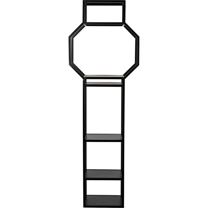 Downtown Black Metal Etagere-Etageres-Noir-LOOMLAN