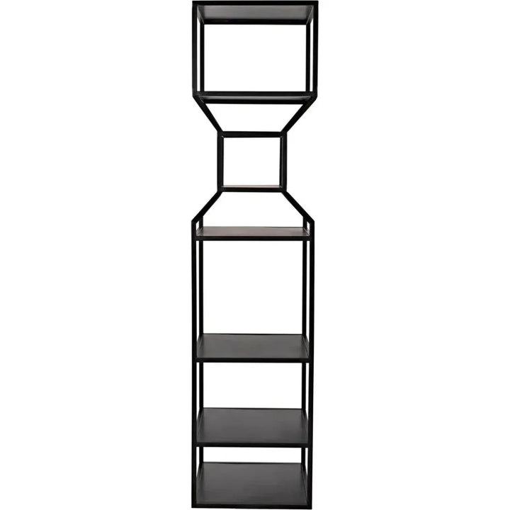 Downtown Black Metal Etagere-Etageres-Noir-LOOMLAN