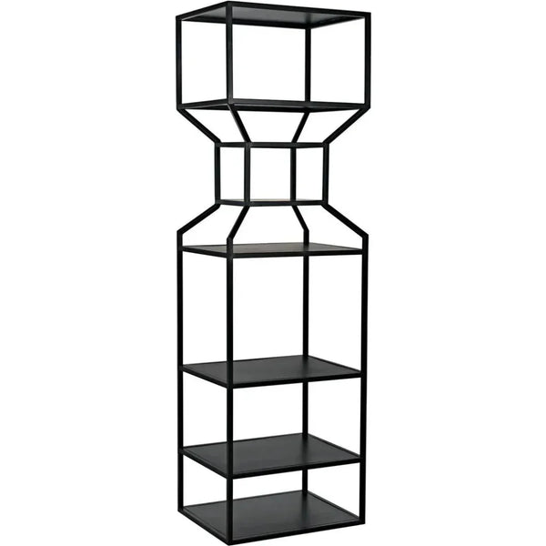 Downtown Black Metal Etagere-Etageres-Noir-Large-LOOMLAN