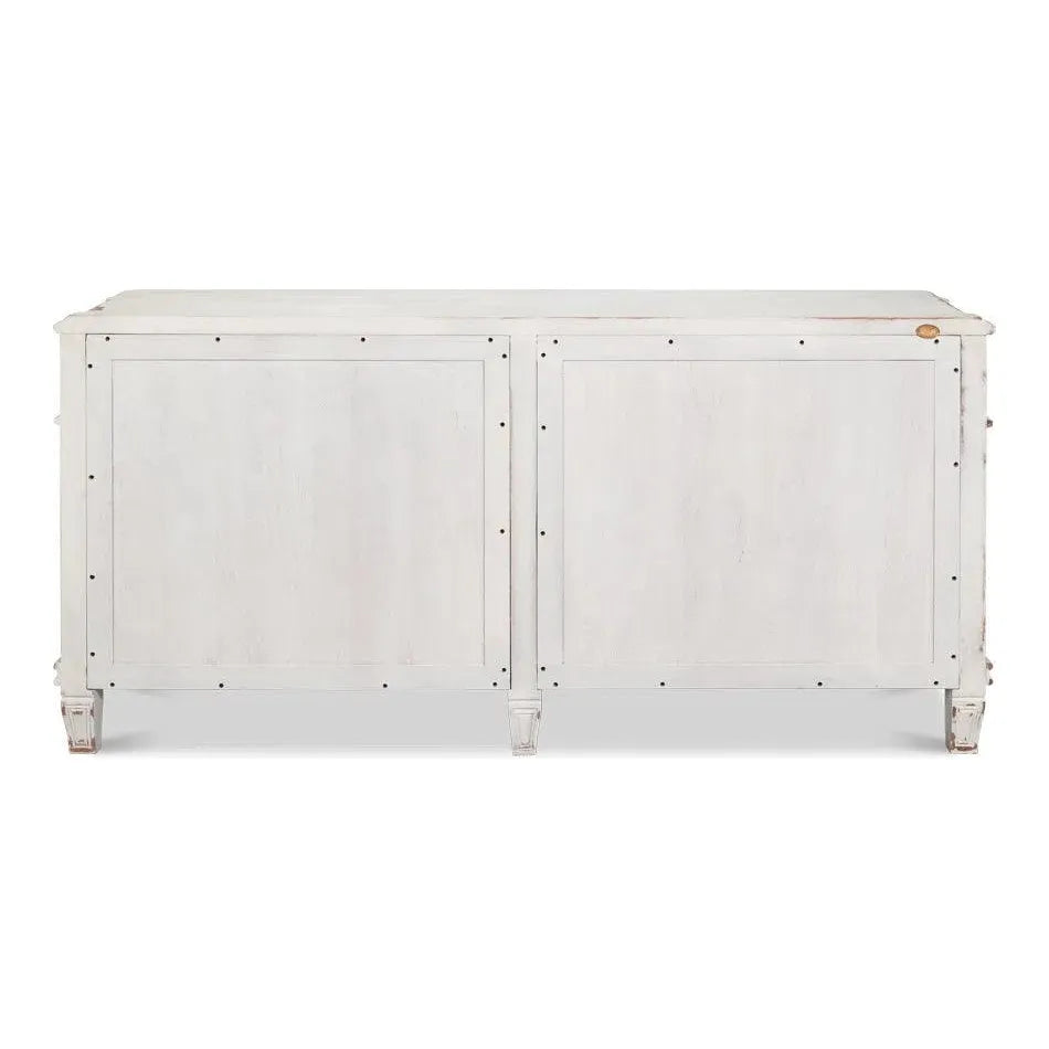 Dramond Sideboard With Antique White Finish