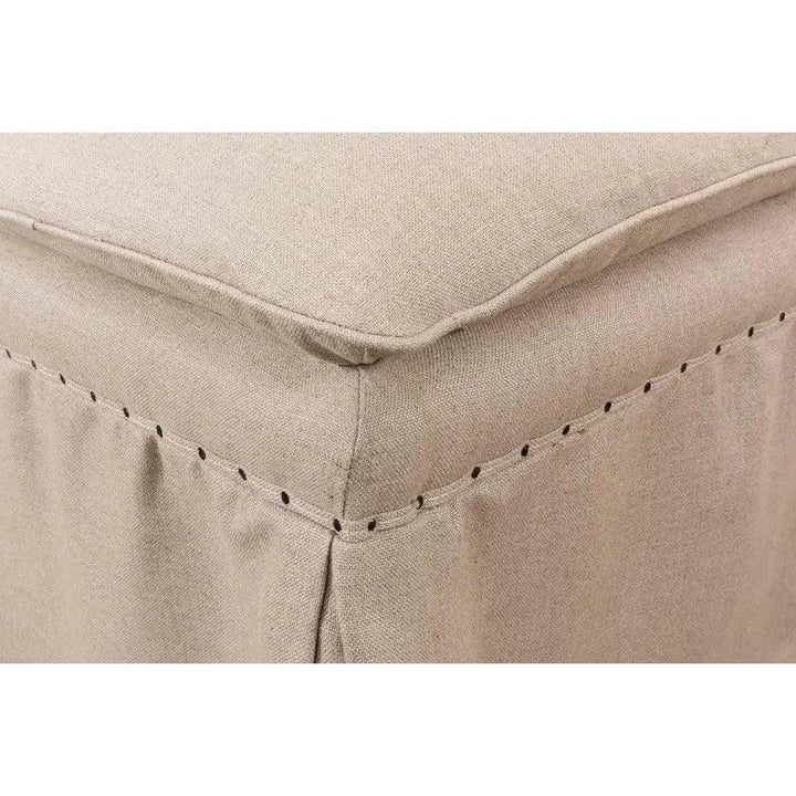 Draped Skirted Ottoman (Set of 2) - LOOMLAN - Sarreid - Ottomans