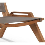 Draper Teak Outdoor Sling Chat Chair