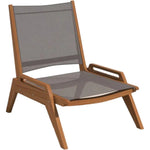 Draper Teak Outdoor Sling Chat Chair