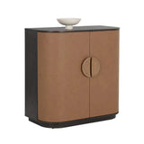 Dresden Leather Bar Cabinet