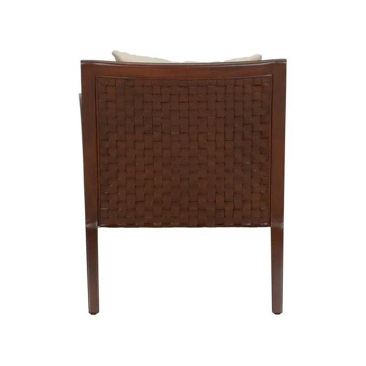 Drew Wooden Frame Modern Leather Chair - LOOMLAN - Chelsea House - Club Chairs
