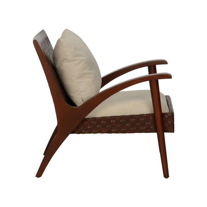 Drew Wooden Frame Modern Leather Chair-Club Chairs-Chelsea House-LOOMLAN