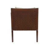 Drew Wooden Frame Modern Leather Chair-Club Chairs-Chelsea House-LOOMLAN