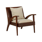 Drew Wooden Frame Modern Leather Chair-Club Chairs-Chelsea House-LOOMLAN