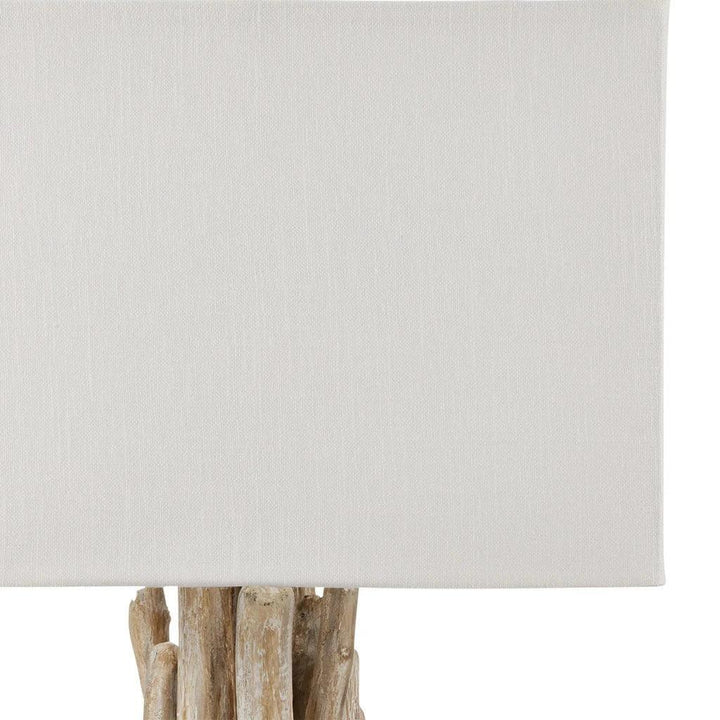 Driftwood Whitewash Table Lamp - LOOMLAN - Currey & Co - Table Lamps
