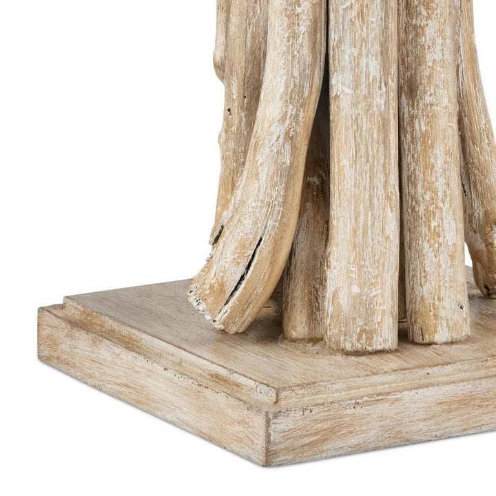 Driftwood Whitewash Table Lamp - LOOMLAN - Currey & Co - Table Lamps