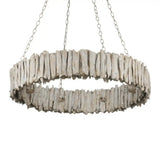 Driftwood Whitewash Ring Chandelier