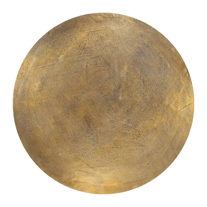 Drip Antique Brass Round Coffee Table - LOOMLAN - Zuo Modern - Coffee Tables