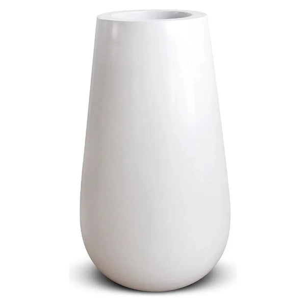 Drop Modern Designed Outdoor Planter-Planters-Le Present-White-30" H-LOOMLAN