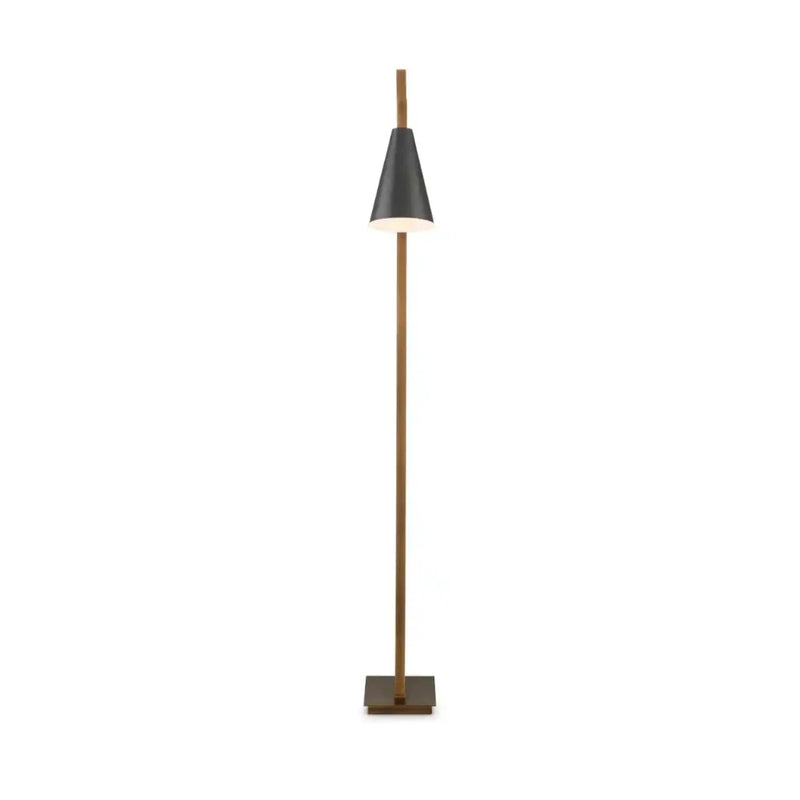 Duet Metal Framed Floor Lamp-Floor Lamps-Currey & Co-LOOMLAN