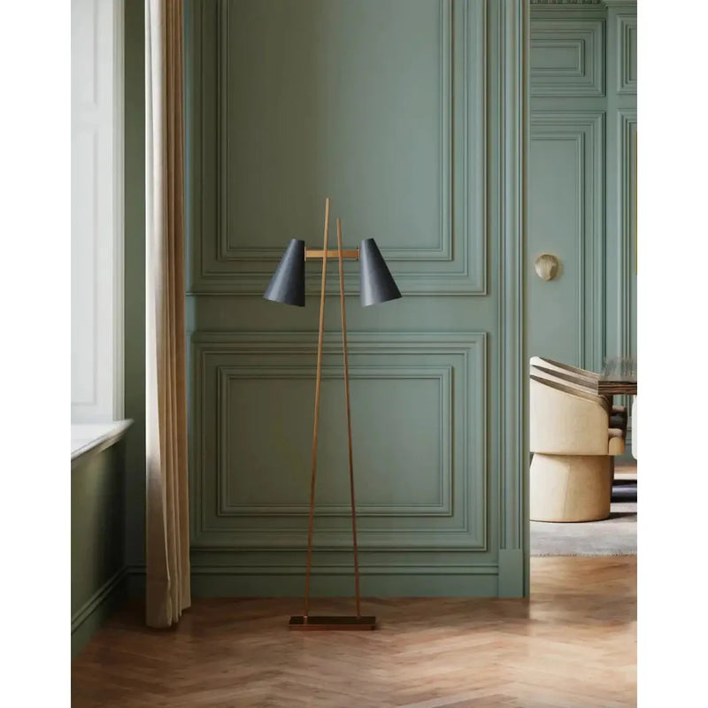 Duet Metal Framed Floor Lamp