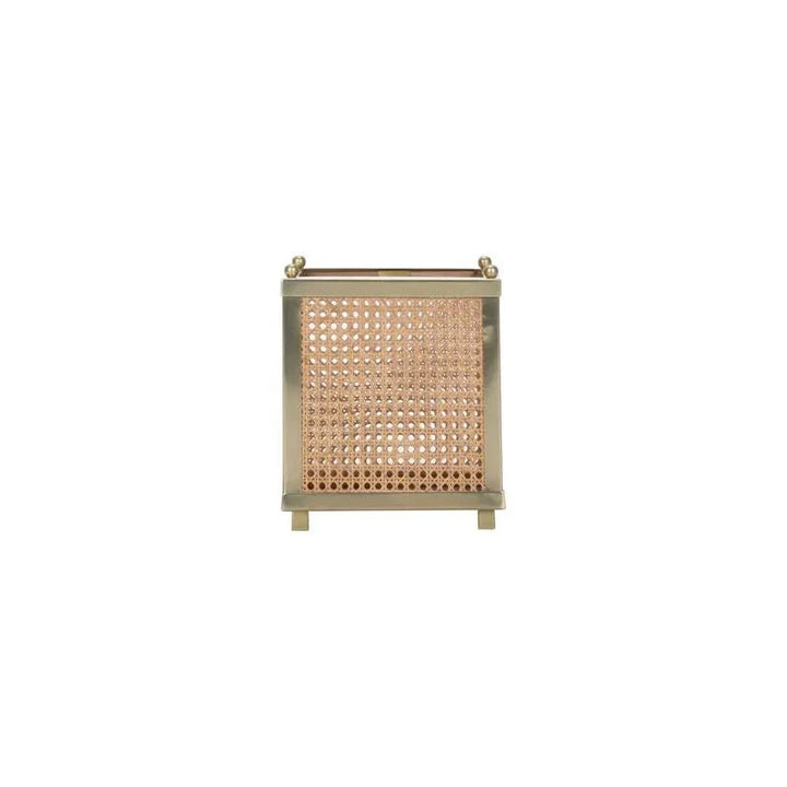 Dunbar Brass Framed Square Cachepot - LOOMLAN - Wildwood - Planters