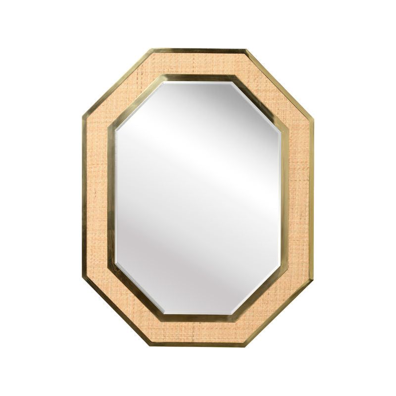 Dunbar Brass Trimmed Wall Mirror