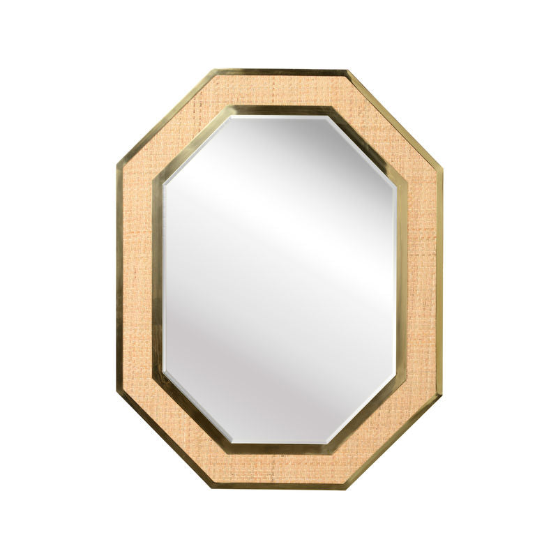 Dunbar Brass Trimmed Wall Mirror