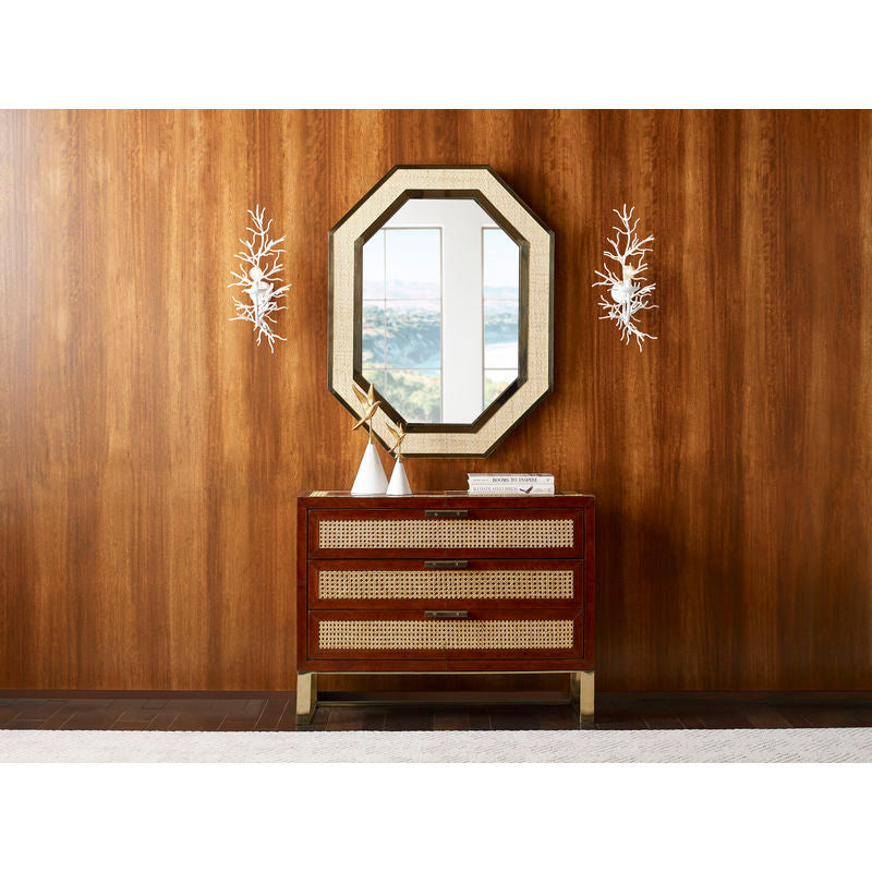 Dunbar Brass Trimmed Wall Mirror