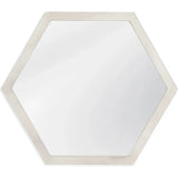 Dunn Hexagonal Wooden Frame Wall Mirror