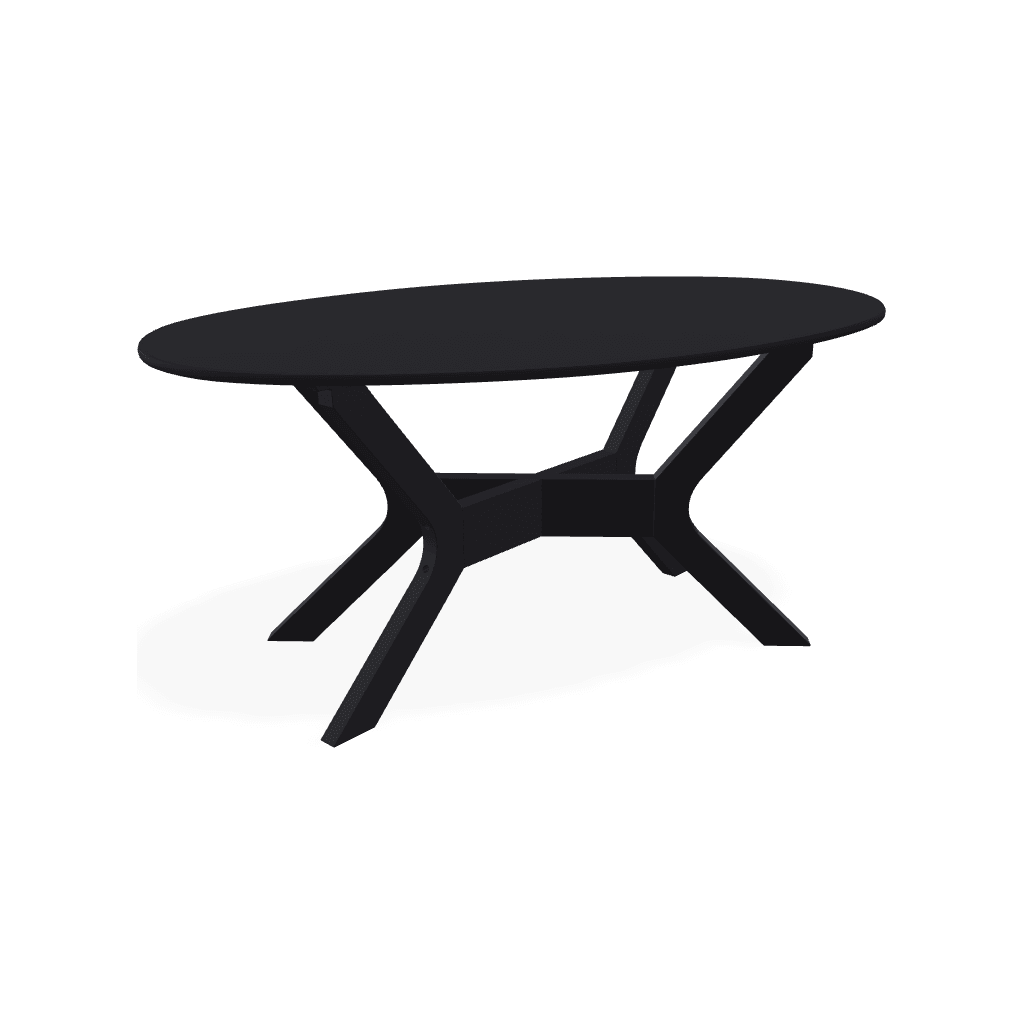 Durable Marine Grade Polymer Oval Coffee Table