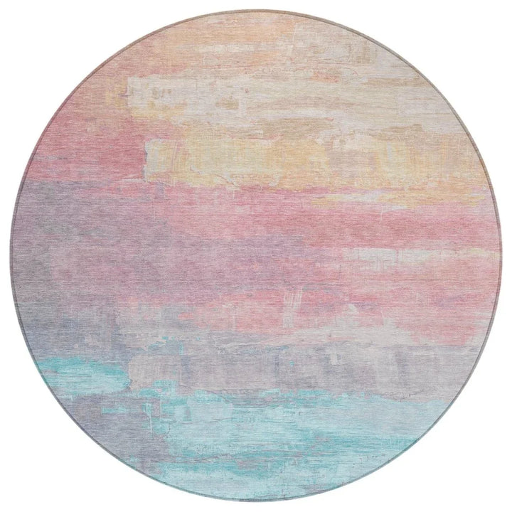 Duskaria Orange Washable Indoor - Outdoor Rug - LOOMLAN - LOOMLAN Rugs - Outdoor Rugs