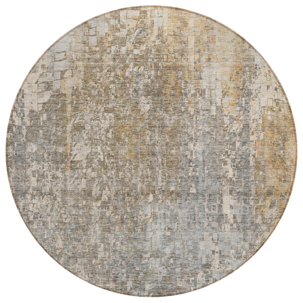 Dust Echo Beige Washable Indoor-Outdoor Rug