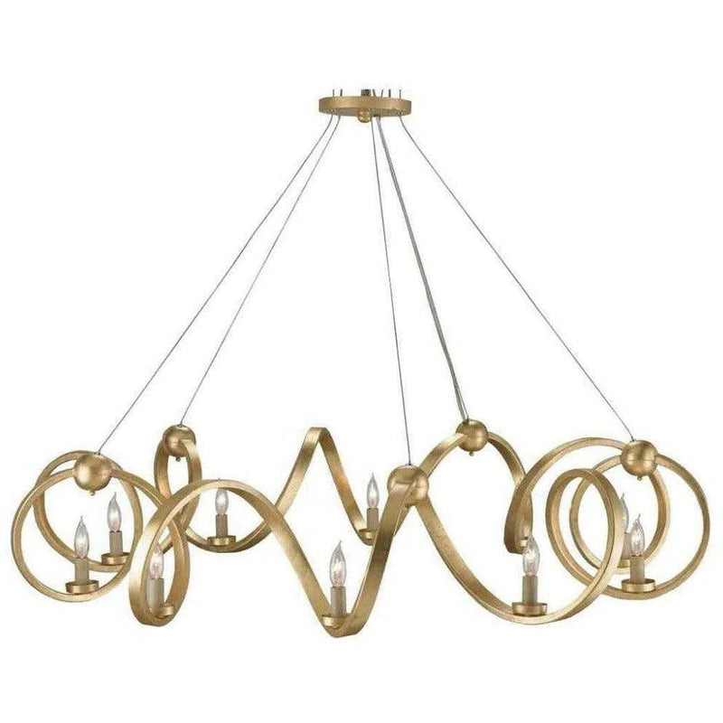 Dutch Gold Leaf Ringmaster Gold Chandelier