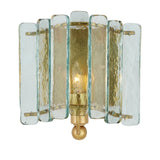 Duvernell Recycled Glass In Gold Leaf Wall Sconce