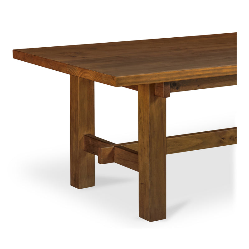 30 in. Mikoshi Solid Pine Brown Rectangular Dining Table