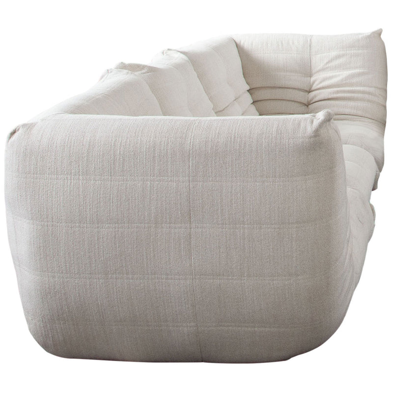 Ezra 3PC Modular Sofa in Cream Fabric