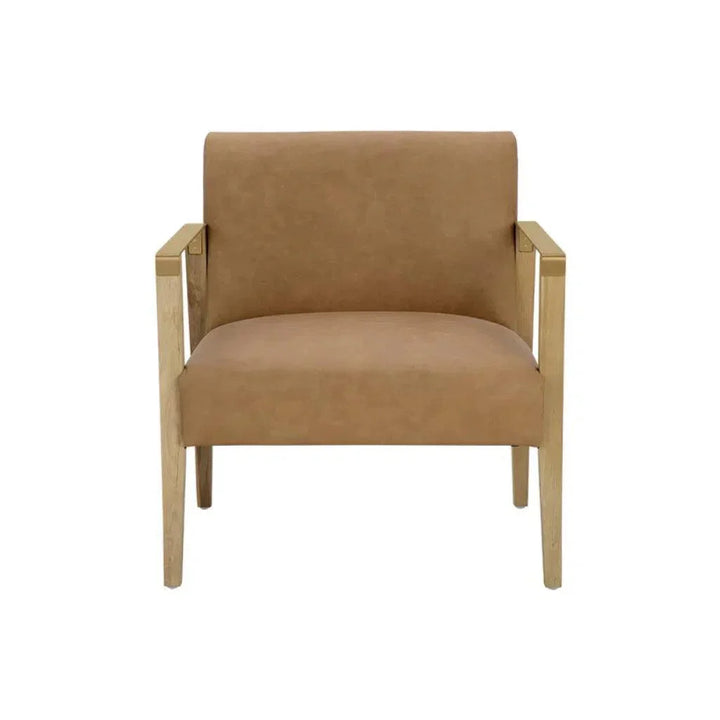 Earl Leather Lounge Chair - LOOMLAN - SUNPAN - Accent Chairs