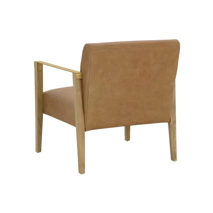 Earl Leather Lounge Chair - LOOMLAN - SUNPAN - Accent Chairs