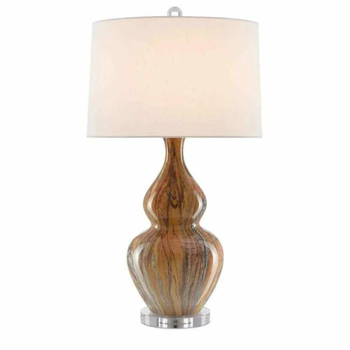 Earth Brown Kolor Brown Table Lamp - LOOMLAN - Currey & Co - Table Lamps